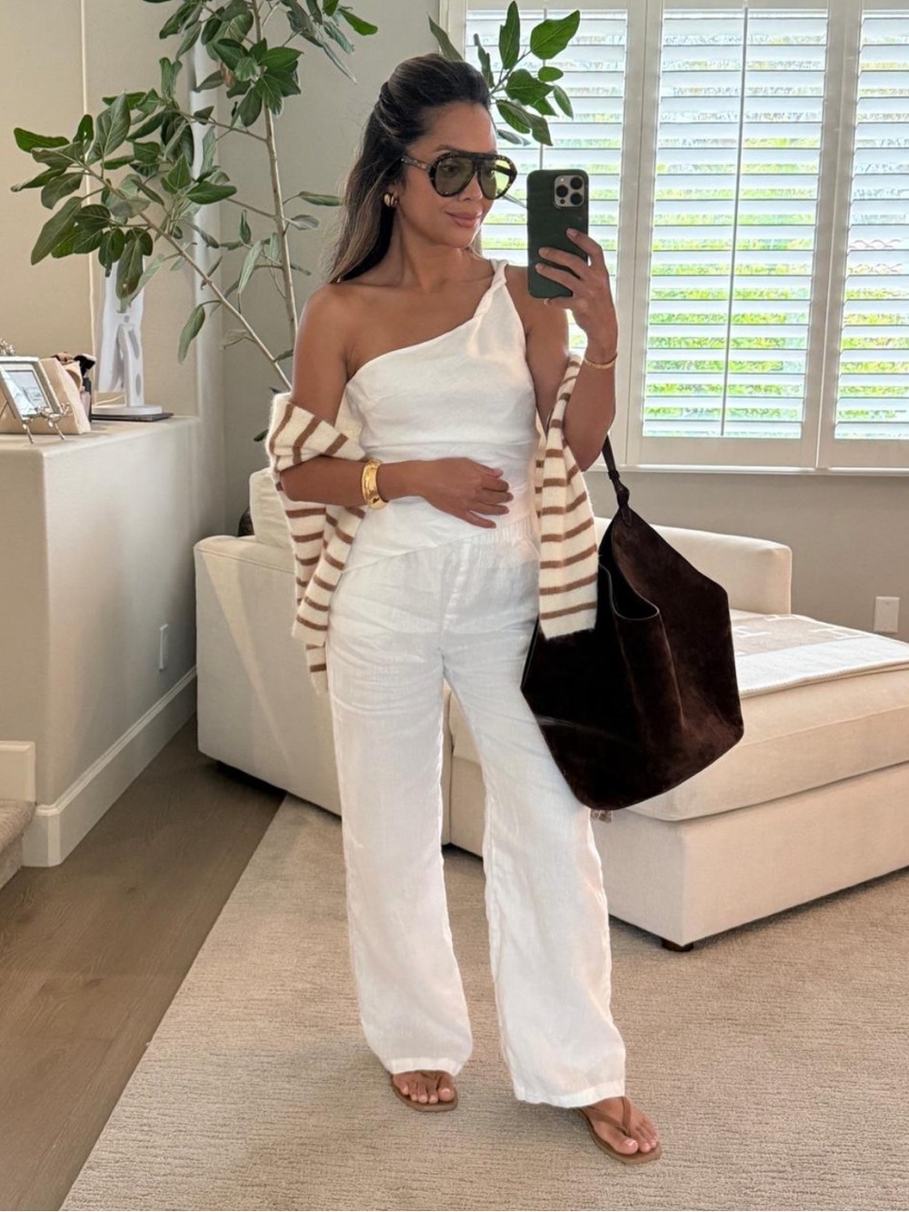 Kookai White Linen Set